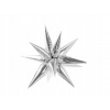 PartyDeco Balónik fóliový Hviezda strieborná 3D 95 cm PartyDeco Balónik fóliový Hviezda strieborná 3D 95 cm