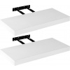 Stilista nástenná polica, sada 2 kusov, 40 cm, biela Stilista nástenná polica, sada 2 kusov, 40 cm, biela