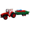Traktor s prívesom a kypričom na zotrvačník 52 cm červený Traktor s prívesom a kypričom na zotrvačník 52 cm červený