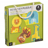 Petit Collage Prvé puzzle mláďatá safari - poškodený obal Petit Collage Prvé puzzle mláďatá safari - poškodený obal