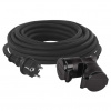 Emos 2Z 15m guma 16A 1.5mm2 IP44 čierny P0602 - Predlžovací kábel Emos 2Z 15m guma 16A 1.5mm2 IP44 čierny P0602 - Predlžovací kábel