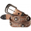 Stars & Stripes Opasok kožený WG-117 Stars & Stripes, hnedý Dĺžka: 42 Stars & Stripes Opasok kožený WG-117 Stars & Stripes, hnedý Dĺžka: 42
