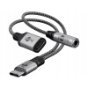 Adaptér USB-C na USB-C a jack 3,5 mm AUX 0,15 m Adaptér USB-C na USB-C a jack 3,5 mm AUX 0,15 m