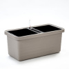 Plastia Veľkoobjemový kvetináč Berberis DUO 80 cm - taupe 198007 Plastia Veľkoobjemový kvetináč Berberis DUO 80 cm - taupe 198007
