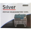 SILVER TOOLS Skrutkovače, skrutkovače, sada 122 kusov SILVER TOOLS Skrutkovače, skrutkovače, sada 122 kusov