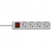 Brennenstuhl Predlžovací kábel 4 zásuvky 5m 3G1,5 16A biely s vypínačom 1152311524 Brennenstuhl Predlžovací kábel 4 zásuvky 5m 3G1,5 16A biely s vypínačom 1152311524