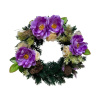 M.A.T. Jesenný dušičkový veniec z umelých kvetov fialový pr. 35 cm M.A.T. Jesenný dušičkový veniec z umelých kvetov fialový pr. 35 cm