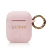 GUESS puzdro / obal pre Apple AirPods - silikónové - ružové GUESS puzdro / obal pre Apple AirPods - silikónové - ružové