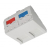 Modul French style Solarix 45x45mm pro 2 keystony úhlový bílý Modul French style Solarix 45x45mm pro 2 keystony úhlový bílý