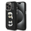 Karl Lagerfeld Grained PU K&CH Heads zadný kryt pre iPhone 15 Pro Max Black Karl Lagerfeld Grained PU K&CH Heads zadný kryt pre iPhone 15 Pro Max Black