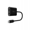 Belkin USB-C adaptér/rozdvojka 1x USB-C M/ 1x USB-C F napájení 60W + 1x 3,5mm jack, černá (NPA004btBK) Belkin USB-C adaptér/rozdvojka 1x USB-C M/ 1x USB-C F napájení 60W + 1x 3,5mm jack, černá (NPA004btBK)