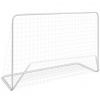 vidaXL Futbalová bránka so sieťou 182x61x122 cm oceľová biela vidaXL Futbalová bránka so sieťou 182x61x122 cm oceľová biela