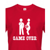 Vtipné tričko pro tatínky Game over 2, Barva Červená, Velikost M Bezvatriko.cz 108207 Vtipné tričko pro tatínky Game over 2, Barva Červená, Velikost M Bezvatriko.cz 108207