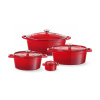 Hendi Liatinový kastról smaltovaný, HENDI, 0,27L, Červená, 130x100x(H)48mm Hendi Liatinový kastról smaltovaný, HENDI, 0,27L, Červená, 130x100x(H)48mm