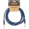 Cascha Professional Line Guitar Cable, Straight, Tweed Blue, 3 m Cascha Professional Line Guitar Cable, Straight, Tweed Blue, 3 m