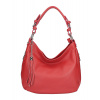 Kožená kabelka na rameno 210 červená Made in Italy Kožená kabelka na rameno 210 červená Made in Italy
