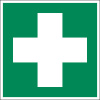 Značka Prvá pomoc, ISO 7010, plast, fotoluminiscenčná, 150 x 150 mm, BJ = 5 ks Značka Prvá pomoc, ISO 7010, plast, fotoluminiscenčná, 150 x 150 mm, BJ = 5 ks