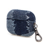 AppleMix Puzdro / obal pre Apple AirPods Pro 2 (2022 / 2023) - látka - denim - potrhaný motív AppleMix Puzdro / obal pre Apple AirPods Pro 2 (2022 / 2023) - látka - denim - potrhaný motív