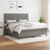 zahrada-XL Boxspring posteľ s matracom tmavosivá 180x200 cm látka 3142114 zahrada-XL Boxspring posteľ s matracom tmavosivá 180x200 cm látka 3142114