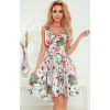 Kvetované asymetrické šaty s výstrihom a pásikom MAYA 478-1 M Kvetované asymetrické šaty s výstrihom a pásikom MAYA 478-1 M