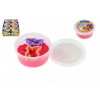 NARA piesok/plastelína 100 g s vykrajovačmi 2 ks 6 farieb v plastovom tégliku 8,5 x 4cm 12 ks v boxe NARA piesok/plastelína 100 g s vykrajovačmi 2 ks 6 farieb v plastovom tégliku 8,5 x 4cm 12 ks v boxe