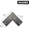 Wagner Nábytek Noha Vlásenka Twist 40 cm Černá matná Wagner Nábytek Noha Vlásenka Twist 40 cm Černá matná