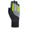 OXFORD rukavice BRIGHT GLOVES 1.0, OXFORD (černá/reflexní/žlutá fluo) - S
