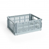 HAY Skladacia prepravka Colour Crate Medium Dusty Blue HAY Skladacia prepravka Colour Crate Medium Dusty Blue