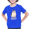 Huh? - biela mačka - detské tričko s potlačou - Tričkový | 0 | Modrý | Junior Huh? - biela mačka - detské tričko s potlačou - Tričkový | 0 | Modrý | Junior