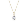 Zlatý elegantný náhrdelník s lab grown diamantom KLENOTA N0992203 Zlatý elegantný náhrdelník s lab grown diamantom KLENOTA N0992203