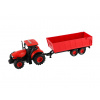 TEDDIES Hračka traktor Zetor na zotrvačník s vlečkou TEDDIES Hračka traktor Zetor na zotrvačník s vlečkou