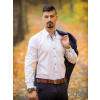 Pánska biela košeľa v slim fit strihu VSB1709 Pánska biela košeľa v slim fit strihu VSB1709