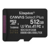 Kingston MicroSDXC karta 512GB Canvas Select Plus, U3, V30, A1 Kingston MicroSDXC karta 512GB Canvas Select Plus, U3, V30, A1