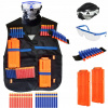 SÚPRAVA Nerf VESTA + 2 ZÁSOBNÍKY NA 12 NÁBOJOV + ŠÍPKY + OKULIARE + MASKA BANDANA SÚPRAVA Nerf VESTA + 2 ZÁSOBNÍKY NA 12 NÁBOJOV + ŠÍPKY + OKULIARE + MASKA BANDANA
