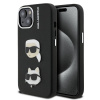 Karl Lagerfeld Grained PU K&CH Heads zadný kryt pre iPhone 15 Black Karl Lagerfeld Grained PU K&CH Heads zadný kryt pre iPhone 15 Black