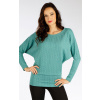 LITEX Sveter dámsky s dlhým rukávom. 7F103 - veľ. M, zelené melé LITEX Sveter dámsky s dlhým rukávom. 7F103 - veľ. M, zelené melé
