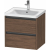 DURAVIT Ketho 2 závesná skrinka pod umývadlo, 2 zásuvky, 584 x 455 x 549 mm, orech tmavý, K25281021210000 DURAVIT Ketho 2 závesná skrinka pod umývadlo, 2 zásuvky, 584 x 455 x 549 mm, orech tmavý, K25281021210000