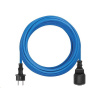 Prodlužovací kabel Weatherproof EMOS P01410W spojka 10 m / modrý / silikon / 1,5 mm2 Prodlužovací kabel Weatherproof EMOS P01410W spojka 10 m / modrý / silikon / 1,5 mm2