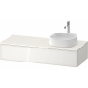 DURAVIT Zencha závesná skrinka pod umývadlo na dosku (umývadlo vpravo), 1 zásuvka, 1300 x 550 x 281 mm, biela/biela super matná, ZE4812R64840000 DURAVIT Zencha závesná skrinka pod umývadlo na dosku (umývadlo vpravo), 1 zásuvka, 1300 x 550 x 281 mm, biela/biela super matná, ZE4812R64840000