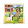 Viga Drevené puzzle pre najmenších 9 ks Koníky 22x1x22 plnofarebný motív Viga Drevené puzzle pre najmenších 9 ks Koníky 22x1x22 plnofarebný motív