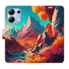 Flip pouzdro iSaprio - Xiaomi Redmi Note 13 4G - Colorful Mountains - kapsičky na karty (Knížkový flip kryt, obal, pouzdro iSaprio na mobil Xiaomi Redmi Note 13 4G - Colorful Mountains - 360° ochrana Flip pouzdro iSaprio - Xiaomi Redmi Note 13 4G - Colorful Mountains - kapsičky na karty (Knížkový flip kryt, obal, pouzdro iSaprio na mobil Xiaomi Redmi Note 13 4G - Colorful Mountains - 360° ochrana