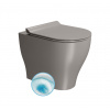 TONO WC misa stojaca, Geniusflush, 36x53cm, spodný/zadný odpad,tortora dual-mat TONO WC misa stojaca, Geniusflush, 36x53cm, spodný/zadný odpad,tortora dual-mat