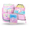 BAAGL 3 SADA Airy Rainbow Unicorn: aktovka, peračník, vrecko BAAGL 3 SADA Airy Rainbow Unicorn: aktovka, peračník, vrecko
