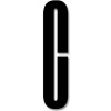 Písmeno Design Letters C akrylové 8 cm čierne Písmeno Design Letters C akrylové 8 cm čierne