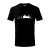 EKG les - Tričko detské bavlnené - 134 cm/8 rokov ( Čierna ) EKG les - Tričko detské bavlnené - 134 cm/8 rokov ( Čierna )