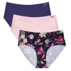 Under Armour Pure Stretch No Show Hipster Printed 3 Pack - Canyon Pink/Flower Print/Purple - women´s XL Under Armour Pure Stretch No Show Hipster Printed 3 Pack - Canyon Pink/Flower Print/Purple - women´s XL