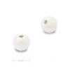 Silikónové guľaté koráliky 9mm Pearl White - 6 ks Silikónové guľaté koráliky 9mm Pearl White - 6 ks