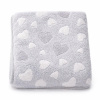 Detská deka New Baby 80x90 heart grey Detská deka New Baby 80x90 heart grey