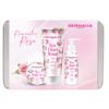 Dermacol Rose Flower Care telové maslo ruže 75 ml + sprchový krém ruže 200 ml + krém na ruky ruže dávkovač 150 ml darčekové balenie Dermacol Rose Flower Care telové maslo ruže 75 ml + sprchový krém ruže 200 ml + krém na ruky ruže dávkovač 150 ml darčekové balenie