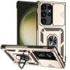 Gumený kryt FOLDING Camshield na Samsung Galaxy S24 Ultra 5G - Zlatá Gumený kryt FOLDING Camshield na Samsung Galaxy S24 Ultra 5G - Zlatá